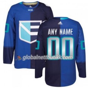 Europa Hockeydrakt Custom World Cup i ishockey 2016 Blå Premier - Herre